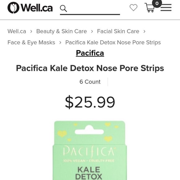 Pacifica Vegan Kale Detox Pore Strips - 18ct - Picture 3 of 3